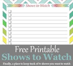 From bunting to envelopes to holiday shapes, there's something for every project. Shows To Watch Free Printable 5 5 X 8 5 Diy Home Sweet Home Bloglovin