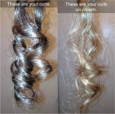 caring for bleached hair curl on a