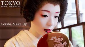 asmr anese geisha makeup and