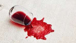 how to clean wine stains from a