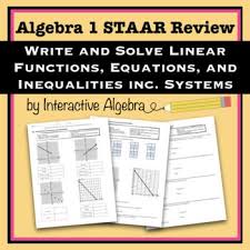 Staar Algebra Review 3 Writing