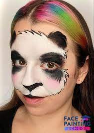 panda face paint cute and simple guide
