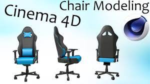 chair 3d modeling dx racer cinema 4d