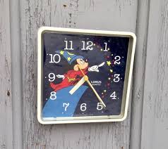 80s Wizard Mickey Mouse Wall Clock