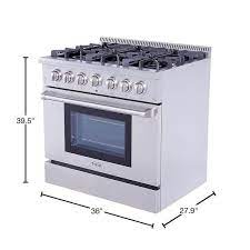 Oven Gas Range In Stainless Steel