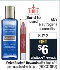 neutrogena cosmetics extrabucks deal at