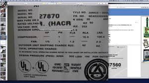 The first two digits of this serial number are 14, meaning the year of manufacture is 2014. How To Determine The Age Of The Hvac System Youtube