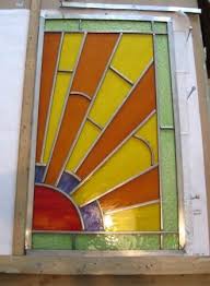 front doors art deco stained glass panels