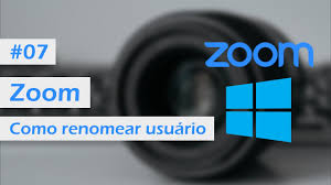 zoom como renomear meu usuário you