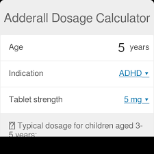 adderall dosage calculator