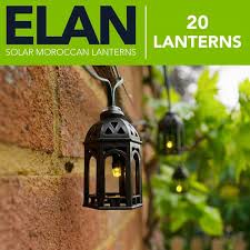 Elan Solar Moroccan Lanterns 20 Leds