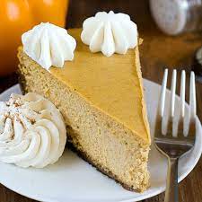 Pumpkin Pie Cheesecake Recipe With Gingersnap Crust gambar png