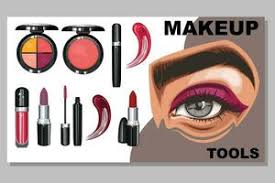 makeup flyer vector art icons and