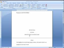 Apa Format Word Document Magdalene Project Org