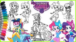 Gambar mewarnai kuda poni terbaru. Mewarnai Kuda Poni My Little Pony Equestria Girls Friendship Games Compilation Youtube