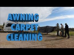 cleaning the awning carpet you