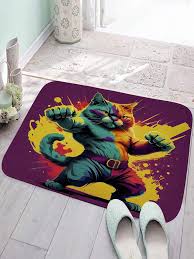 1pc cat pattern indoor outdoor rug