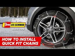 How To Install Quick Fit Tire Chains Youtube