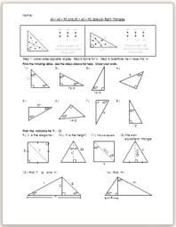 Because the angles are always in that ratio, the sides are also. 45 45 90 And 30 60 90 Special Right Triangles Practice Hw By Eric Douce