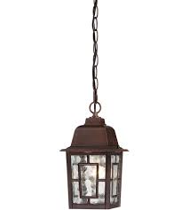 rustic bronze outdoor hanging lantern