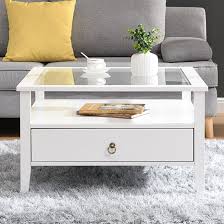 Stanley Square Glass Coffee Table With