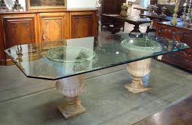 crater glass to glass table
