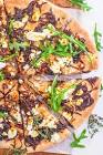 balsamic onions  asparagus    goat cheese pizza