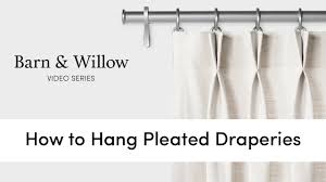 how to hang pleated dries you