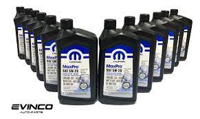 mopar maxpro 5w20 sae motor oil for