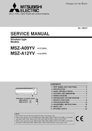 msz a12yv manual datasheet pdf