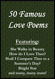 50 famous love poems by clic poets