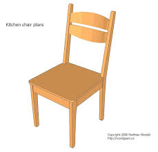 Kitchen Chair Plans Wooden Kitchen