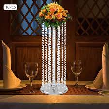 Metal Crystal Decoration Flower Stand