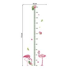Us 3 16 24 Off Flamingo Height Measure Stickers Kids Growth Chart Decal Self Adhesive Home Decor Mural Vinyl Cartoon Baby Stadiometers Stickers In