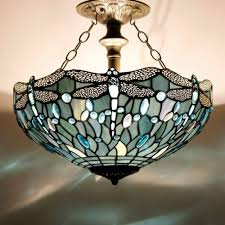 Tiffany Ceiling Light Fixture Semi