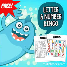 free printable numbers letters bingo