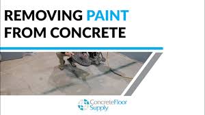 removing paint from concrete you