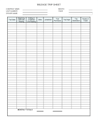 Trip Mileage Tracker Monthly Log Sheet Weekly Facebook Template For