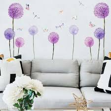 Dandelion Plant Wall Stickers Flying