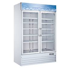 Omcan 53 2 Door Glass Freezer 50075