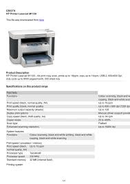 Ljet4 is the classical ghostscript driver for pcl 5e printers. Cb537a Hp Printer Laserjet M1120 This File Was Downloaded From Manualzz