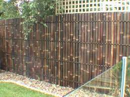 Diy Bamboo Panel Fence Installation