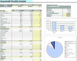 Budget Bills Template Household Expenses Finance Excel