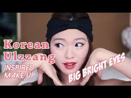 big bright eyes ulzzang korean makeup