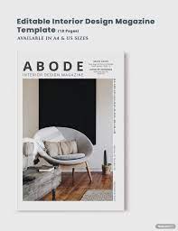 free interior design magazine template