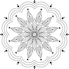 black and white mandala design circle
