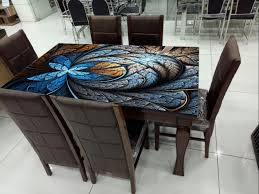 Multicolor Table Top Glass For Home