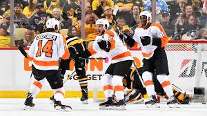 Flyers extend series with late Game 5 goal against Penguins
