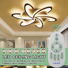 Cooledge brings luminous ceilings products to mainstream, every day lighting applications. Modern Flowers 3 6 9 Heads Led Ceiling Light Acrylic Lamp Chandelier For Bedroom Warm White Lighting Buy At A Low Prices On Joom E Commerce Platform