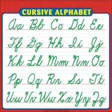 cursive alphabet sheet reference page